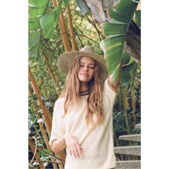 Seagrass Fedora Casual Fringe Sun Beach Hat Wide Brim Cap - Picture 12 of 12